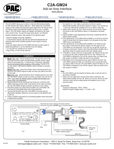 C2A-GM24 - PAC Audio