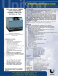 UFC Low ProFileTM SERIES 400 Hz AND 28 VDC