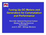 Tuning Up DC Motors and Generators for Commutation and