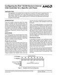 Configuring the Élan™SC300 Device`s Internal CGA Controller for a