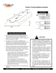 UltraLux ® 6-Lamp Installation Instructions