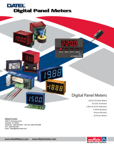 Digital Panel Meters - Datel Digital Meters
