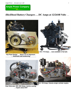 (Bio)Diesel Battery Chargers . . . DC Amps at 12/24