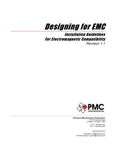 Designing for EMC - Precision MicroControl Corp.