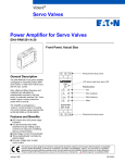 Servo Valves Power Amplifier for Servo Valves