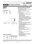 Ratings Range Model: 20REOZT Industrial Towable Generator Sets