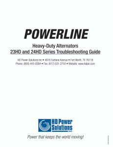to the 23HD and 24HD Troubleshooting Guide.