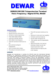 SERIES DM1200 Teleprotection Terminal Voice Frequency / Digital