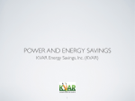 POWER AND ENERGY SAVINGS