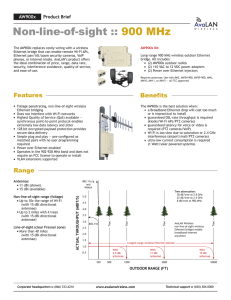 Non-line-of-sight :: 900 MHz