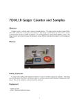 7D10.10 Geiger Counter and Samples