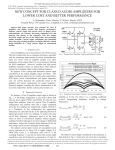 New Concept for Class D Audio Amplifiers for