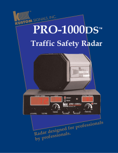 PRO-1000DSTM - Police Radar