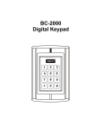 BC-2000 Digital Keypad