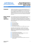 Power Management in Portable Systems Using MAX II CPLDs