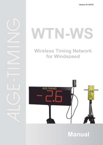 Wireless Timing Network WTN-WS - ALGE