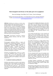 Electromagnetic interference at the mains ports of an