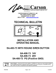 SA-400-73 Manual - Carson Manufacturing Company, Inc.