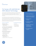 TLE 400-500kW Specifications