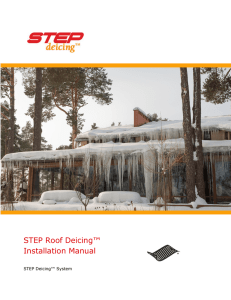 STEP Roof Deicing™ Installation Manual