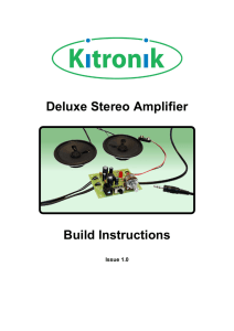Deluxe Stereo Amplifier Build Instructions