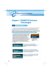 Chapter 5 GIGABYTE Exclusive Technologies