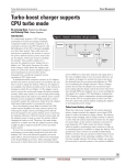 Turbo boost charger supports CPU turbo mode