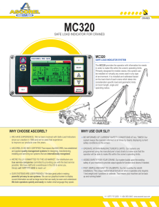 MC320 WHY CHOOSE ASCOREL? WHY USE OUR SLI?