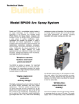 Model BP400 Arc Spray System