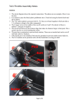 Tx21 Throttle Assembly Notes