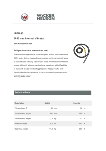 WACKER - 0007896 Ø 45 mm Internal Vibrator