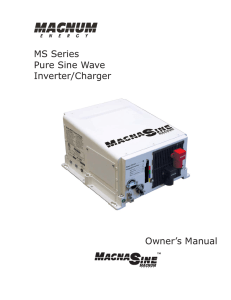 MS Series Owner`s Manual
