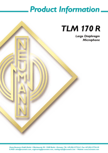Product Information TLM 170 R