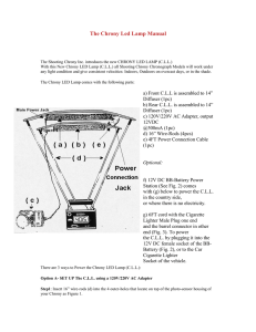 The Chrony Led Lamp Manual