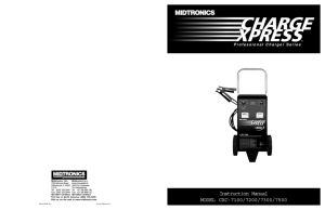 Instruction Manual MODEL CXC-7100/7200/7300/7500