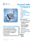Phonecell® SX5P CDMA2000 1X Fixed Cellular Phone