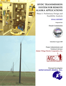 hvdc transmission system for remote alaska applications