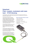Datasheet Fiber coupled, modulated solid state laser – iFLEX