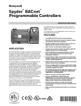 63-1328—06 - Spyder® BACnet® Programmable