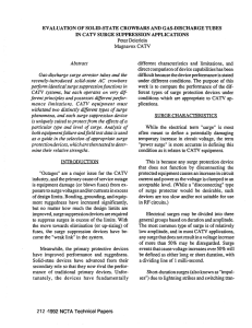 Evaluation of Solid-State Crowbars and Gas