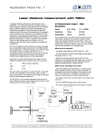 Laser distance measurement with TDC`s