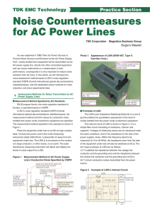 Noise Countermeasures for AC Power Lines