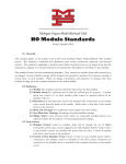 HO Module Standards - Mohegan Pequot Model Railroad Club