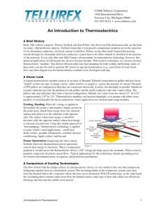 An Introduction to Thermoelectrics