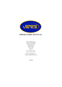 Midas Venice Operators Manual