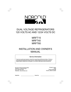 dual voltage refrigerators 120 volts ac and 12/24 volts dc