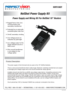 HotShot Power Supply Kit