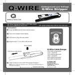 Q-WIRE Stripper Instructions - Q-Tran