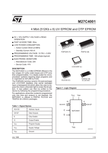 M27C4001 - EECS Instructional Support Group Home Page