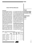 Flash - Flash Programmable Erasable ROM - Application Note (AN-1)